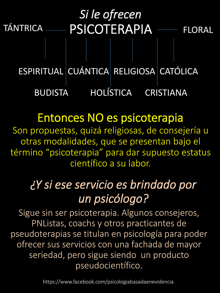 La psicoterapia no es espiritual, cuántica, religiosa, católica, budista ni holística